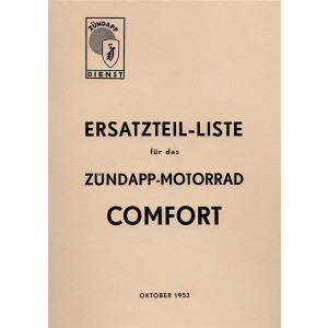 Zündapp Comfort Ersatzteilkatalog