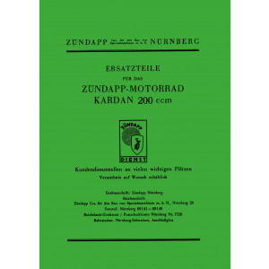 Zündapp K200 Ersatzteilkatalog