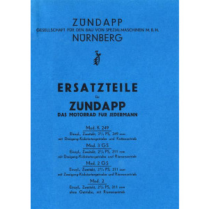 Zündapp K249 GS 2 GS Ersatzteilkatalog