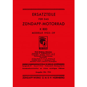 Zündapp K800 Ersatzteilkatalog