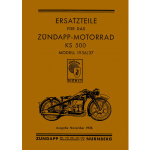 Zündapp KS500 Ersatzteilkatalog