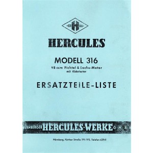 Hercules 316 Ersatzteilkatalog