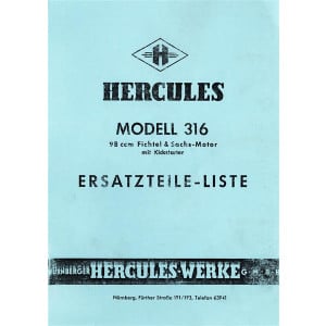 Hercules 316 Ersatzteilkatalog