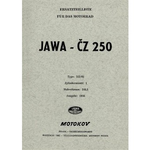 Jawa - CZ 250 Typ 353/03  Ersatzteilkatalog