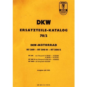 DKW RT200 RT200/2 RT200 H Ersatzteilkatalog