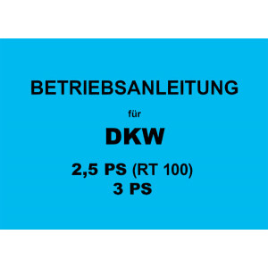 DKW RT100 Betriebsanleitung