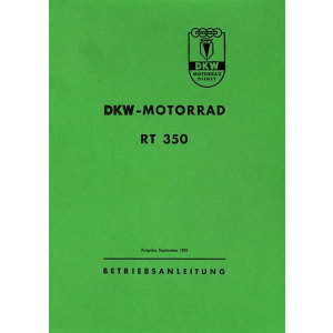 DKW RT350 und RT350S Betriebsanleitung