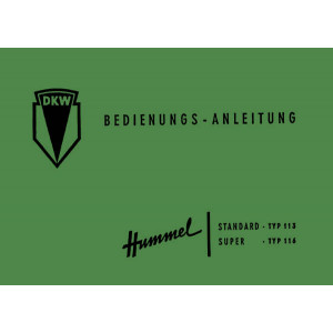 DKW Hummel Standard und Super Betriebsanleitung