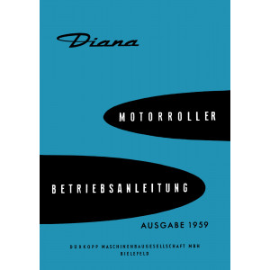 Dürkopp Diana Betriebsanleitung