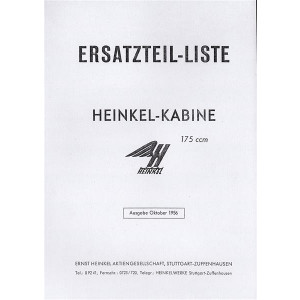 Heinkel Kabine Ersatzteilkatalog