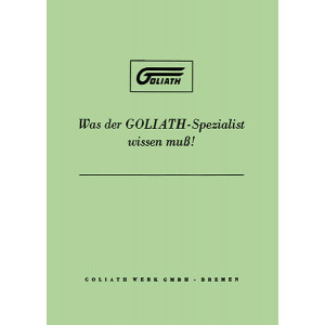 Was der Goliath-Spezialist wissen muß