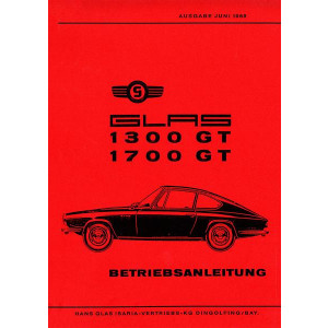 BMW Glas 1300GT und 1700GT Betriebsanleitung