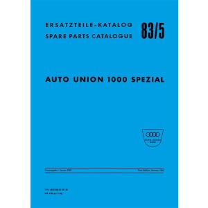 Auto Union DKW 1000 Spezial Ersatzteilkatalog