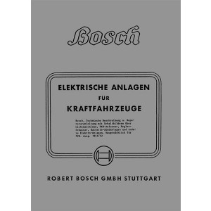 Bosch Elektrische Anlagen für Kraftfahrzeuge Reparaturanleitung