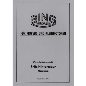 Bing Vergaser Handbuch und Ersatzteilkatalog