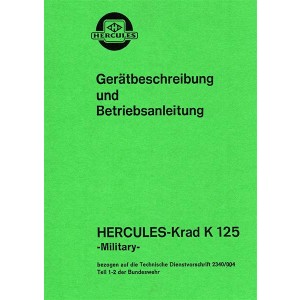 Hercules K125 Military Betriebsanleitung