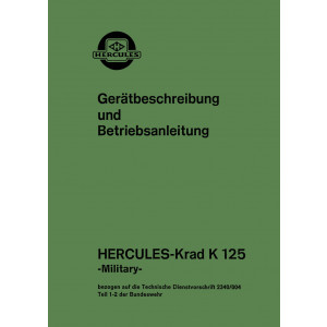 Hercules K125 Military Betriebsanleitung