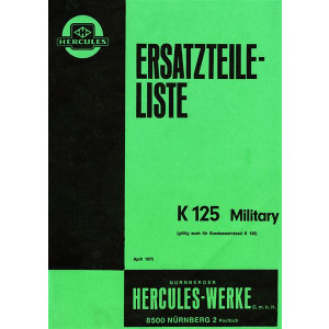 Hercules K125 Military Ersatzteilkatalog