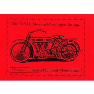 NSU Gesamtprospekt der Modelle 1914