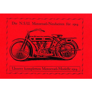 NSU Gesamtprospekt der Modelle 1914