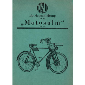 NSU Motosulm Betriebsanleitung