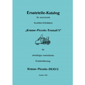 Krause Piccolo-Trumpf/5 und Piccolo-DUO/2 Ersatzteilkatalog