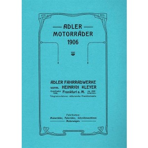 Adler - Motorräder 1906 Prospekt