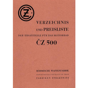 CZ 500 Ersatzteilkatalog