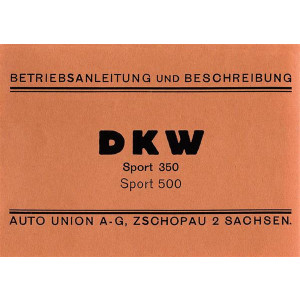 DKW Sport 350 und Sport 500 Betriebsanleitung