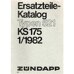 Zündapp KS175 - Typen 521 Ersatzteilkatalog