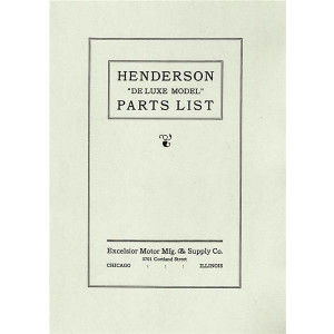 Henderson Deluxe Parts List