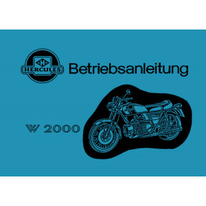 Hercules W 2000 Wankel Betriebsanleitung