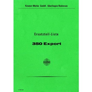 Kramer 350 Export Ersatzteilliste