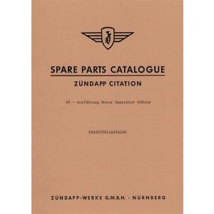 Zündapp Citation Spare Parts List