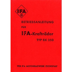 IFA BK350 Betriebsanleitung