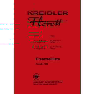 Kreidler Florett 3-Gang mit Hand- oder Fußschaltung Ersatzteilkatalog