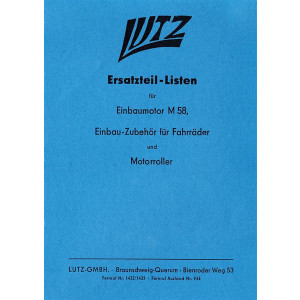 Lutz M58 Einbaumotor Ersatzteilkatalog