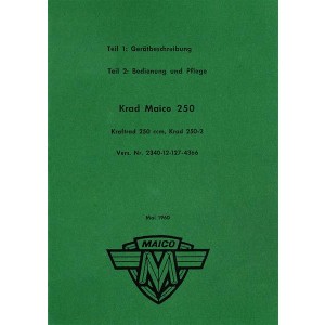 Maico M250-2 Betriebsanleitung