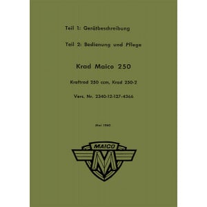 Maico M250-2 Betriebsanleitung