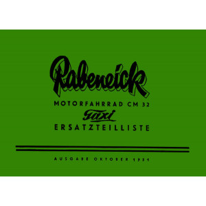 Rabeneick Taxi CM32 Ersatzteilkatalog