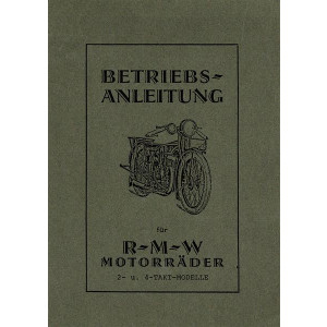 RMW Motorräder Betriebsanleitung