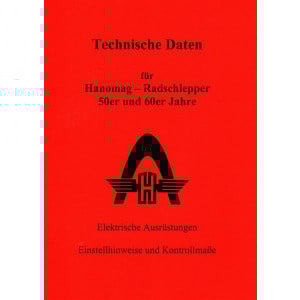 Technische Daten für den Hanomag-Radschlepper