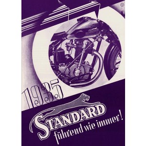 Standard Motorrad Modelle 1935 Gesamtprospekt