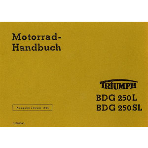 Triumph BDG 250 L und BDG 250 SL Betriebsanleitung