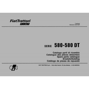 Fiat Traktor 580 und 580DT Ersatzteilkatalog