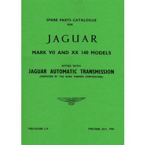 Jaguar Mark VII and XK140 Models Spare Parts Manual