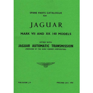 Jaguar Mark VII and XK140 Models Spare Parts Manual