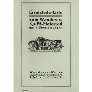 Wanderer 5.4 PS Motorrad Ersatzteilkatalog