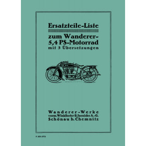 Wanderer 5.4 PS Motorrad Ersatzteilkatalog