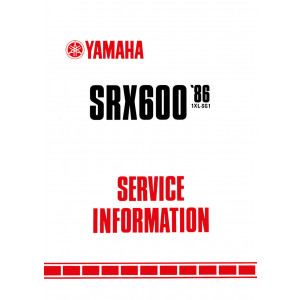 Yamaha SRX600 Service Information